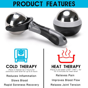 Juego de rodillos de bola de masaje frío y caliente RL para tejido profundo para cuerpo, cuello, espalda, pie, fascitis plantar - Product Image 2
