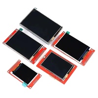 Modul Layar LCD TFT 1.44/1.8/2.0/2.4/2.8 Inci IPS 7Pin Layar SPI ST7735/ILI9341 Panel Sentuh Driver 320X240 untuk Arduino ESP32