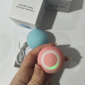 Sıcak satış küçük boy otomatik elektrikli kedi köpek topu akıllı eğitim oyunu güzel Modern silikon haddeleme interaktif kedi oyuncaklar - Product Image 6