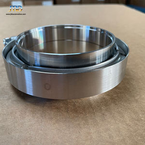 JTLD 304 <span class=keywords><strong>Pince</strong></span> en V en acier inoxydable et jeu de brides mâle/femelle-3.5 pouces 3.5 "pouces I.D. Ensemble de bande V - Product Image 3