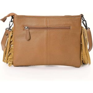   Bolso Bandolera de Piel Vacuna Natural para Mujer, Marca Merbaa, con Correa Ajustable - Product Image 4