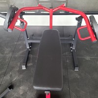 Banc de musculation réglable pour presse à pectoraux avec charge de plaques en acier, pour la musculation à domicile