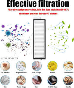 Pièces de rechange pour aspirateur robot <span class=keywords><strong>Roborock</strong></span> <span class=keywords><strong>S8</strong></span> MaxV Ultra G20S, pièces détachées pour usage domestique, brosse latérale, tampon de nettoyage lavable, 18 pièces - Product Image 3