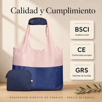 Sac de courses réutilisable en nylon Ripstop, sac fourre-tout pliable, capacité de 22,7 kg, sacs d'épicerie avec pochette pour supermarché et voyage