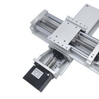 Guía lineal de eje rígido de aluminio cromado KR70S con mesa deslizante de husillo de bolas de 20 mm para motor paso a paso/servo eléctrico