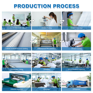 Nệm bảo vệ được trang bị tấm Ga Trải Giường thoáng khí không thấm nước trải giường nệm pad không ồn ào mềm cho nhà có thể giặt bộ đồ giường - Product Image 5