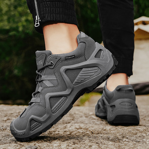 Chaussures de randonnée légères pour hommes en maille PU toutes saisons avec semelle en caoutchouc - Product Image 2