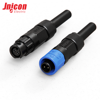 Connecteur mâle-femelle PVC M12 2 broches sans fil, étanche IP67, pièce de connexion pour capteur