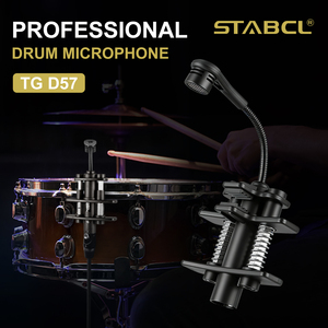 Microphone à condensateur cardioïde TG D57 à pince, col de cygne, XLR filaire, professionnel, pour batterie, <span class=keywords><strong>tom</strong></span>, caisse claire, percussion - Product Image 5