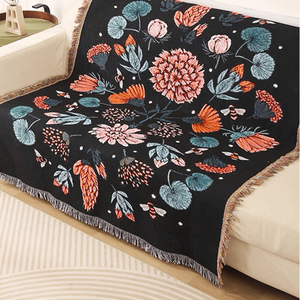 Nuovo Tappeto in Cotone 100% Naturale Stile Giapponese Mandala Picasso con Motivo Floreale Intrecciato per Ufficio e Divano Stile Americano - Product Image 3