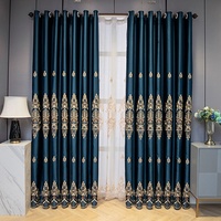 Rideaux en polyester brodés épais en forme de cœur, nouveau modèle 2026, style villa européenne, translucides, isolants thermiquement, pour salon