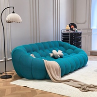 Canapé d'angle moderne vert confortable et réglable, en tissu maillé éponge haute résilience, écologique et compressible, idéal pour hôtel
