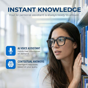 แว่นตาอัจฉริยะ Miccell PAG06 พร้อมกล้อง HD 1300W บันทึกวิดีโอแบบ FPV และแปล<span class=keywords><strong>ภาษา</strong></span>ด้วย AI แบบเรียลไทม์ สำหรับ<span class=keywords><strong>การ</strong></span>เดินทาง ธุรกิจ และกิจกรรมกลางแจ้ง - Product Image 5