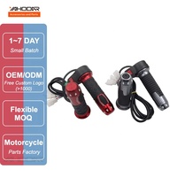 Poignée de guidon électrique à trois vitesses pour moto, accessoires modifiés, klaxon à vitesse variable pour scooter électrique Citycoco