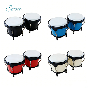 ขายตรงจากโรงงาน เครื่องดนตรีประเภทตีกระทบ กลองบังโกพลาสติก ABS ขนาด 4+5 นิ้ว - Product Image 1