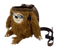 Sac à craie d'escalade personnalisé en usine, jouet en peluche animal, peluche en forme personnalisée, mignon, en polyester, unisexe, à partir de 14 ans