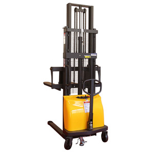 Carretilla elevadora apiladora semieléctrica de pasillo estrecho, mini carretilla elevadora de 1 tonelada y 1,5 toneladas con patas a horcajadas, Buena fábrica de apiladores de China - Product Image 4