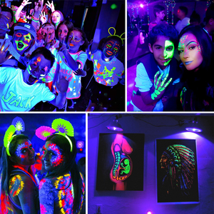 9W UV Purple Black <strong>Light</strong> <strong>Bulbs</strong> AC85-265V Halloween Haunted House Decoration Fluorescent <strong>Light</strong> <strong>Bulb</strong> 395nm <strong>Neon</strong> Glow for Party DJ - Product Image 5