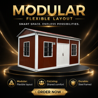 Maison Modulaire Conteneurisée à Châssis Acier, Panneaux Acoustiques Isolés, Unité de Co-Logement, Cabine Préfabriquée 40 pieds pour l'Hébergement Urbain en Location