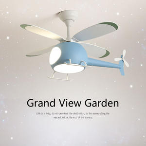 Nuovo Modello di Ventilatore da Soffitto LED a Forma di Elicottero per <span class=keywords><strong>Cameretta</strong></span> Bambini con Telecomando <span class=keywords><strong>Lampadario</strong></span> per Camera da Letto - Product Image 3