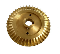 Turbine en laiton usinée sur mesure avec gorge de clavette, diverses tailles, pour pompe à eau, pièces de rechange en cuivre