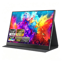 Monitor Portátil IPS de 15.6 Pulgadas Tipo-C, Pantalla Ultrafina para Juegos de 1080P para Laptop, Mac, Teléfono, PS4/ con Cubierta Inteligente