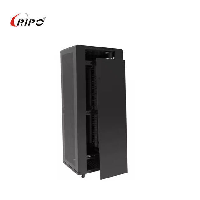 Ripo 226010PM/B 19" 22U Floor-standing Telecom Cabinet 600x1000mm Black in Stock | 19-inch Network Server Rack SPCC Steel