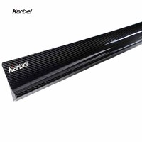 Faldones Laterales Karbel Kb de Fibra de Carbono Seca con Acabado Brillante para BMW Serie 3 LCI G20 325i 330i 340i M Sport 2019-2023