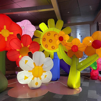 Fleur gonflable géante Publicité Outdoor Park Mall Décoration Taille personnalisée