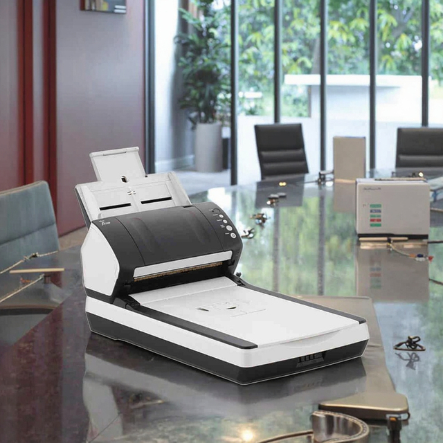 High-speed Double-sided with ADF Automatic Document Feed and Flatbed the Fujitsu Fi-7240 Scanner Is Suitable for Office Use
