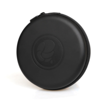 Sac de transport rond à fermeture éclair en cuir PU EVA avec Logo personnalisé