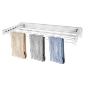 Cordes à <span class=keywords><strong>linge</strong></span> murales pliables en métal Supports de séchage pliables intérieurs/extérieurs pour économiser la cuisine Supports de séchage cachés - Product Image 5