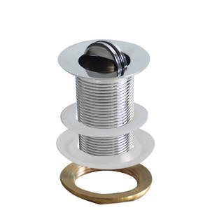 WaiiHO 018 Siphon de sol 3 pouces à clapet en laiton chromé sans trop-plein pour lavabos de cuisine et salle de bain - Product Image 4