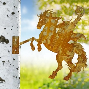 Adornos de jardín: Oveja, Oruga, Niña, Lobo, Danza Moderna, Enano, Pingüino, Artículos, Águila, Foca, Pájaro (estilo oxidado) - Product Image 3