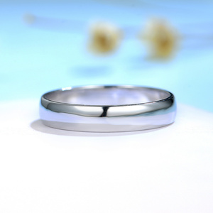 Anillos de pareja de oro blanco y amarillo de 9K, 14K y 18K con diamante cultivado en laboratorio, anillos de compromiso y boda de amor eterno. - Product Image 3