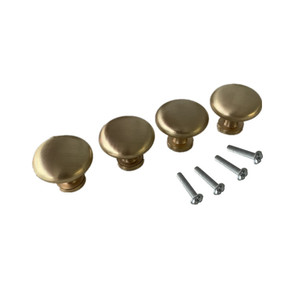 Poignée de meuble Huayi Parts en alliage de zinc Y4, finition cuivre brossé, style américain, tirette de tiroir à trou unique - Product Image 1