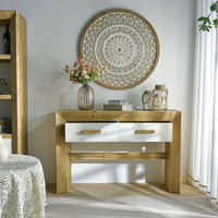 Meuble d'appoint rustique rétro personnalisable INNOVA, fait main, en MDF, style farmhouse, pour salon, entrée, rangement, meubles de maison