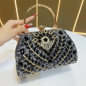 Sacs à main de soirée formels pour femmes, pochettes de luxe en strass 2026, sacs scintillants, sacs à main en cristal de diamant pour les fêtes et les mariages - Product Image 5