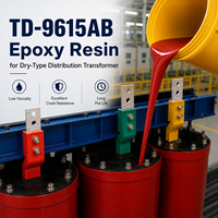 Résine époxy non remplie TD-9615AB Superior Chem. & Atm. Résistance à la corrosion. Pour transformateurs secs, réacteurs, instruments et transformateurs de courant (CT)
