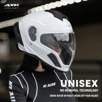 Casque de moto intégral KUOPIN AXK WM905 ABS à double visière pour adultes, toutes saisons