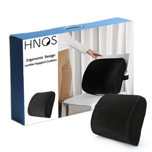 Bantal Penopang Punggung Desain Ergonomis, Bantal Penyangga Lumbar Busa Memori Pereda Nyeri dengan Tali - Product Image 2