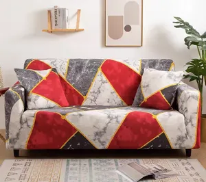 धो सकते हैं मुद्रित तीन सीटों वाले सोफा कवर उच्च खिंचाव सोफा ढकना बड़े स्पैन्डेक्स लोचदार - Product Image 1