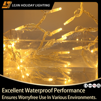 Guirlande lumineuse LED blanche chaude pour extérieur, 100 LED, IP44, pour décorations de Noël, de fêtes et de paysages commerciaux