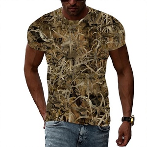T-shirt unisexe respirant d'été vert camouflage POT FOUR INTERNATIONAL pour adultes, à manches courtes, extensible, imprimé animal, idéal pour la chasse - Product Image 2