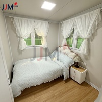 JJM Villa Modulaire Préfabriquée de Luxe Moderne 2, 3 Chambres, 20, 30, 40 pieds, avec Panneaux Solaires, Maison Conteneur Extensible, Hôtel