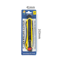 Couteau utilitaire de chantier en gros d'usine avec logo, couteau utilitaire de sécurité, couteau utilitaire multifonction en aluminium de 18 mm