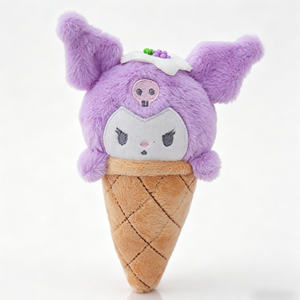 Figura de Anime de 8-15 cm, Derivados de Animación con Licencia de Melody y Kuromi, Peluche de Cono de Waffle, Muñeco de Peluche de Sanrio - Product Image 2