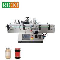 Étiqueteuse de table verticale entièrement automatique pour bocaux, bouteilles et canettes, avec positionnement automatique des étiquettes