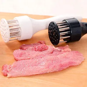 Nghề Nhà Bếp Tiện Ích Jacquard Thịt Tenderizers 21 Lưỡi Thép Không Gỉ Thịt Tenderizer Kim Tốt Nhất Cho BBQ