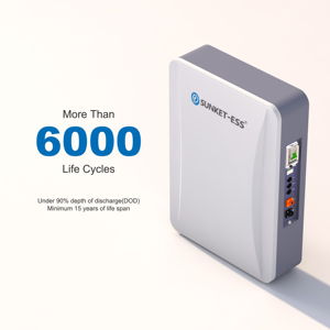 Bateria de íon de lítio Sunket 48V 5KWH 10KWH 51,2V 100Ah 200Ah LiFePO4 Bateria 48V sistema <span class=keywords><strong>solar</strong></span> montado na parede baterias <span class=keywords><strong>Lipo4</strong></span> - Product Image 2
